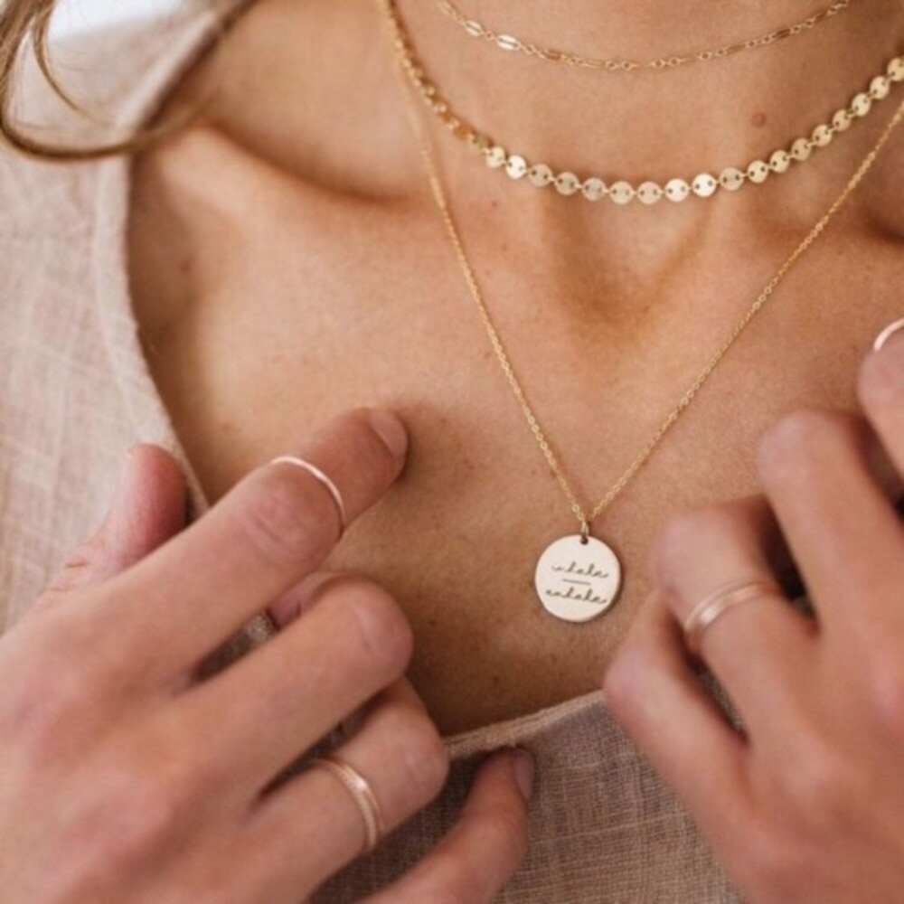 Be Still Self-Care Mantra Peace Charm Necklace - Picture 12 of 15